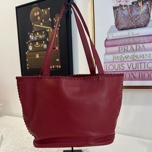 Yves Saint Laurent Red Tote Bag